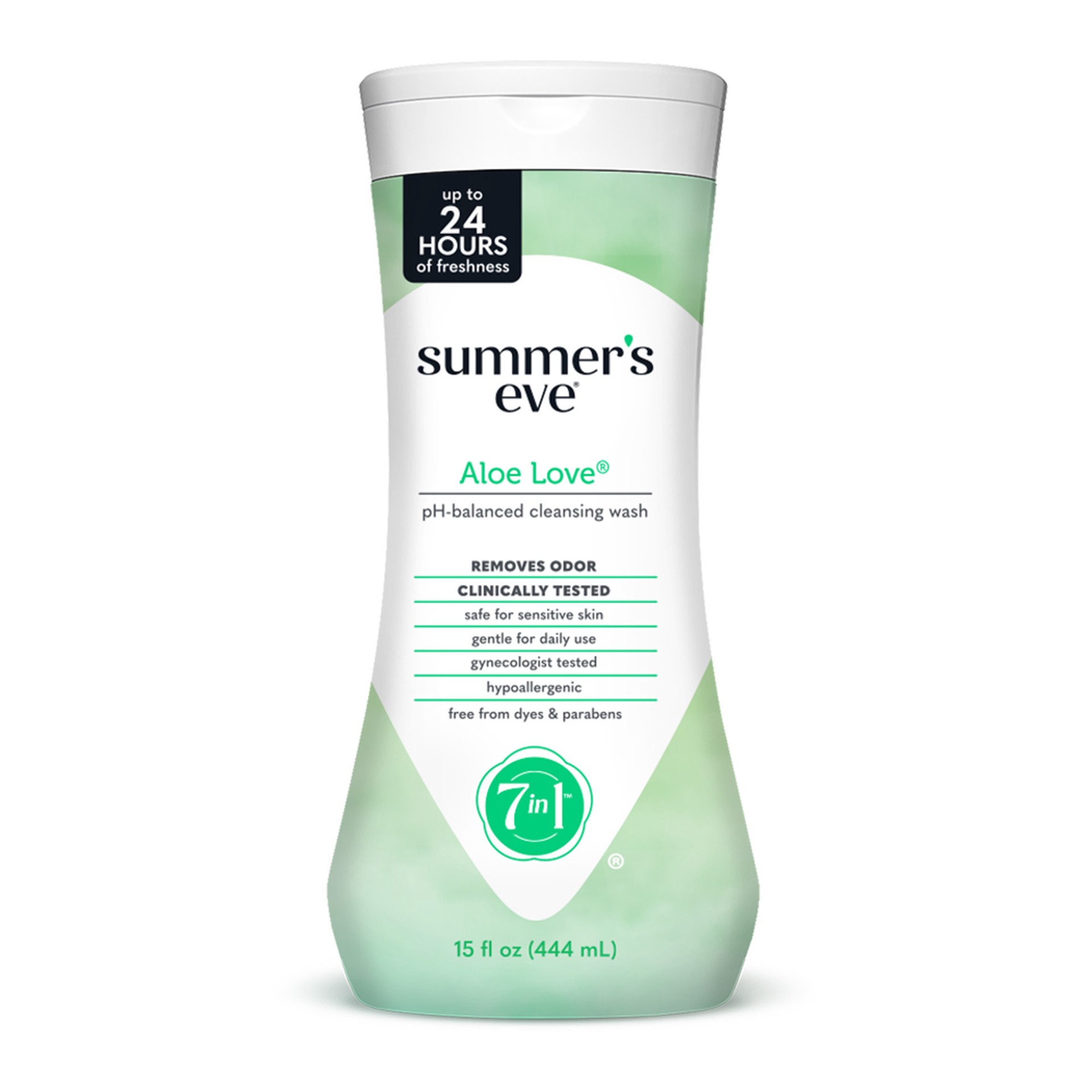 slide 1 of 4, Summer's Eve Summer''s Eve Aloe Love Gentle Daily Feminine Wash, Removes Odor, pH Balanced, 15 fl oz, 15 fl oz