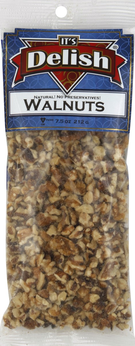 slide 1 of 3, It's Delish Its Delish Walnuts, 7.5 oz