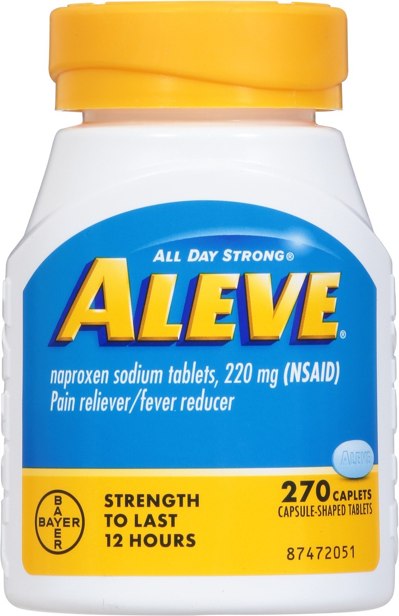 slide 13 of 13, Aleve Pain Relief Naproxen Sodium Caplets, 270 ct