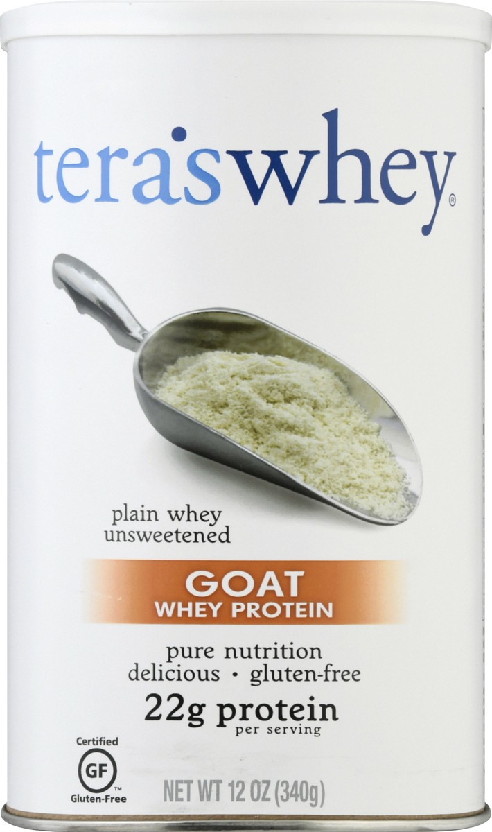 slide 5 of 12, Simply Teras Simply Tera Plain Unsweetened Goat Whey Protein Powder, 12 oz