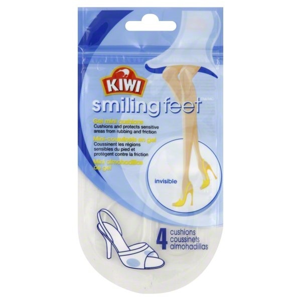 slide 1 of 1, KIWI Smiling Feet Gel Mini Cushions, 4 ct