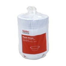 slide 1 of 1, GFS White Plastic Bowls, 175 ct