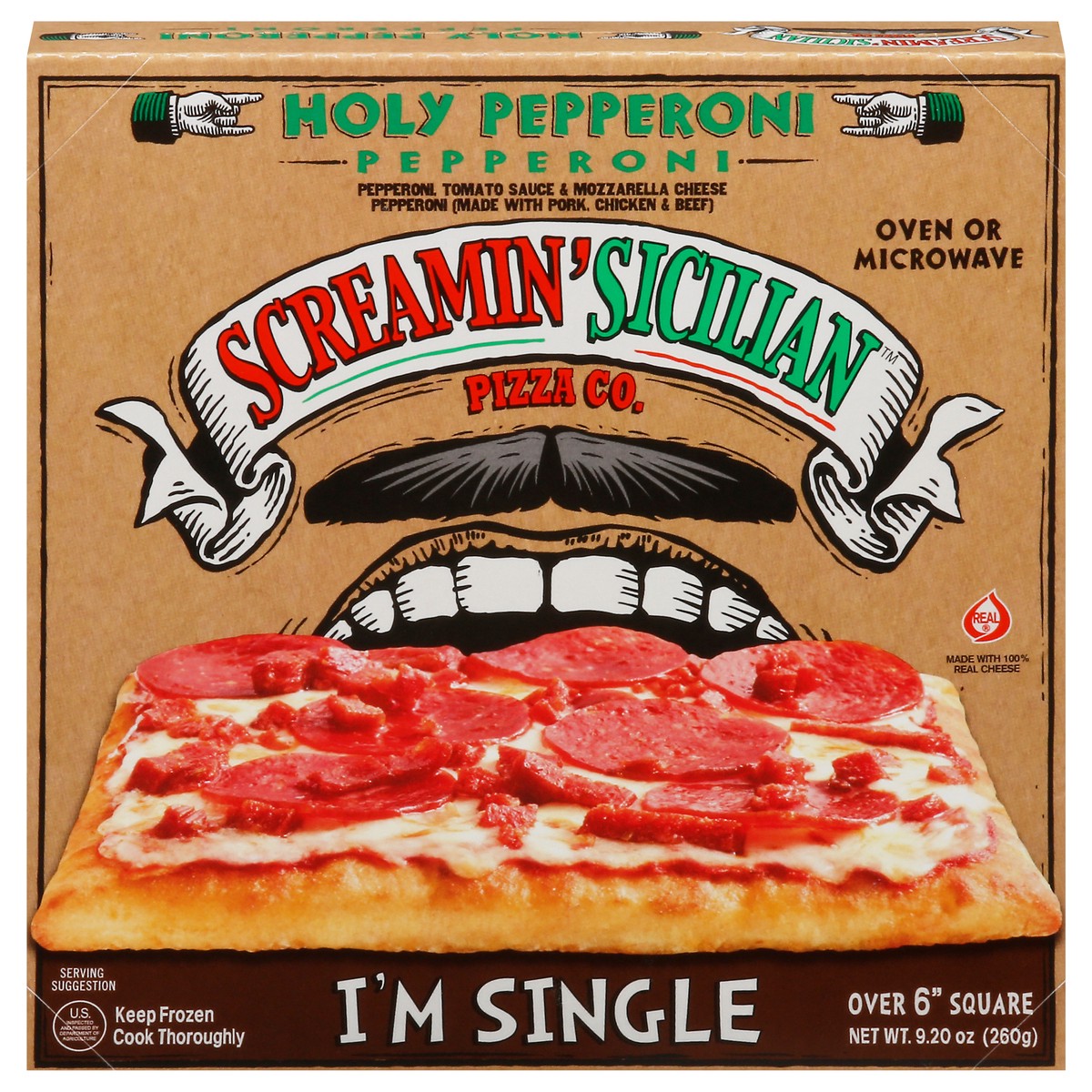 slide 1 of 11, Screamin' Sicilian Pepp Pizza Single, 