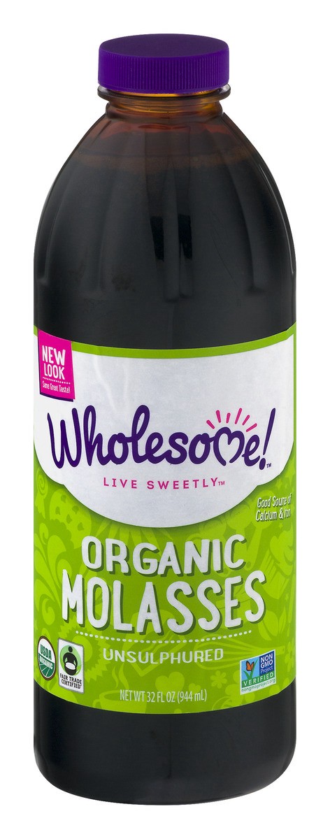 slide 1 of 1, Wholesome! Organic Molasses, 32 fl oz