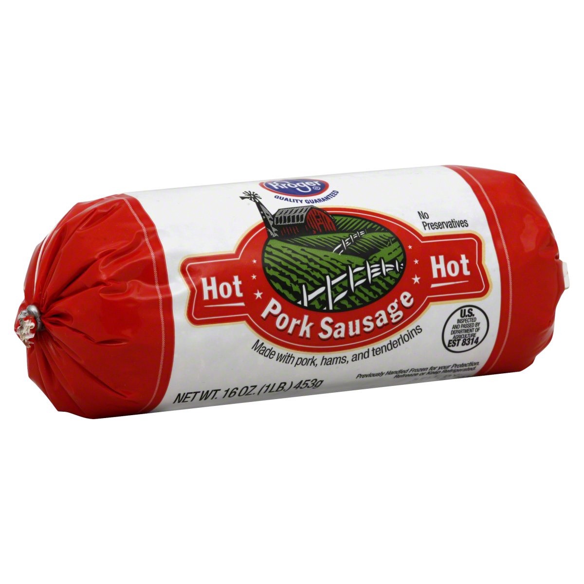 slide 1 of 1, Kroger Mild Pork Sausage Roll, 16 oz