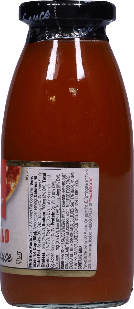 slide 7 of 13, Paesana New York's Buffalo Pizza Sauce, 8.5 oz