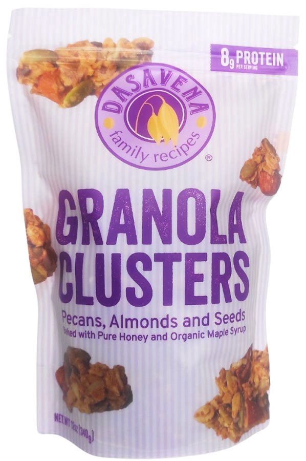 slide 1 of 1, Dasavena Pecan, Almond, and Seed Granola Clusters, 12 oz