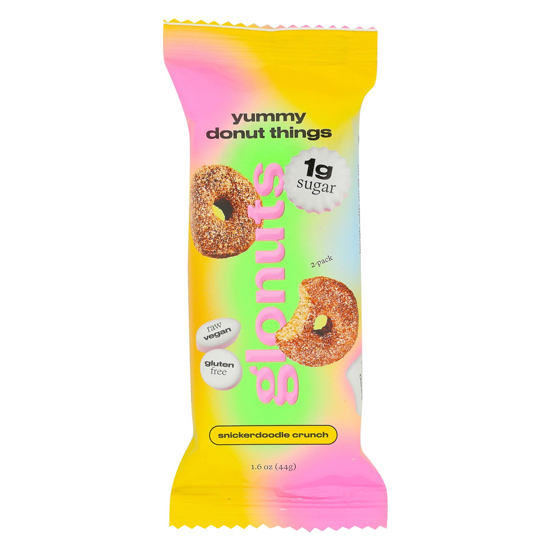 slide 1 of 1, Glonuts Snickerdoodle Crunch Donut 2 ea, 2 ct