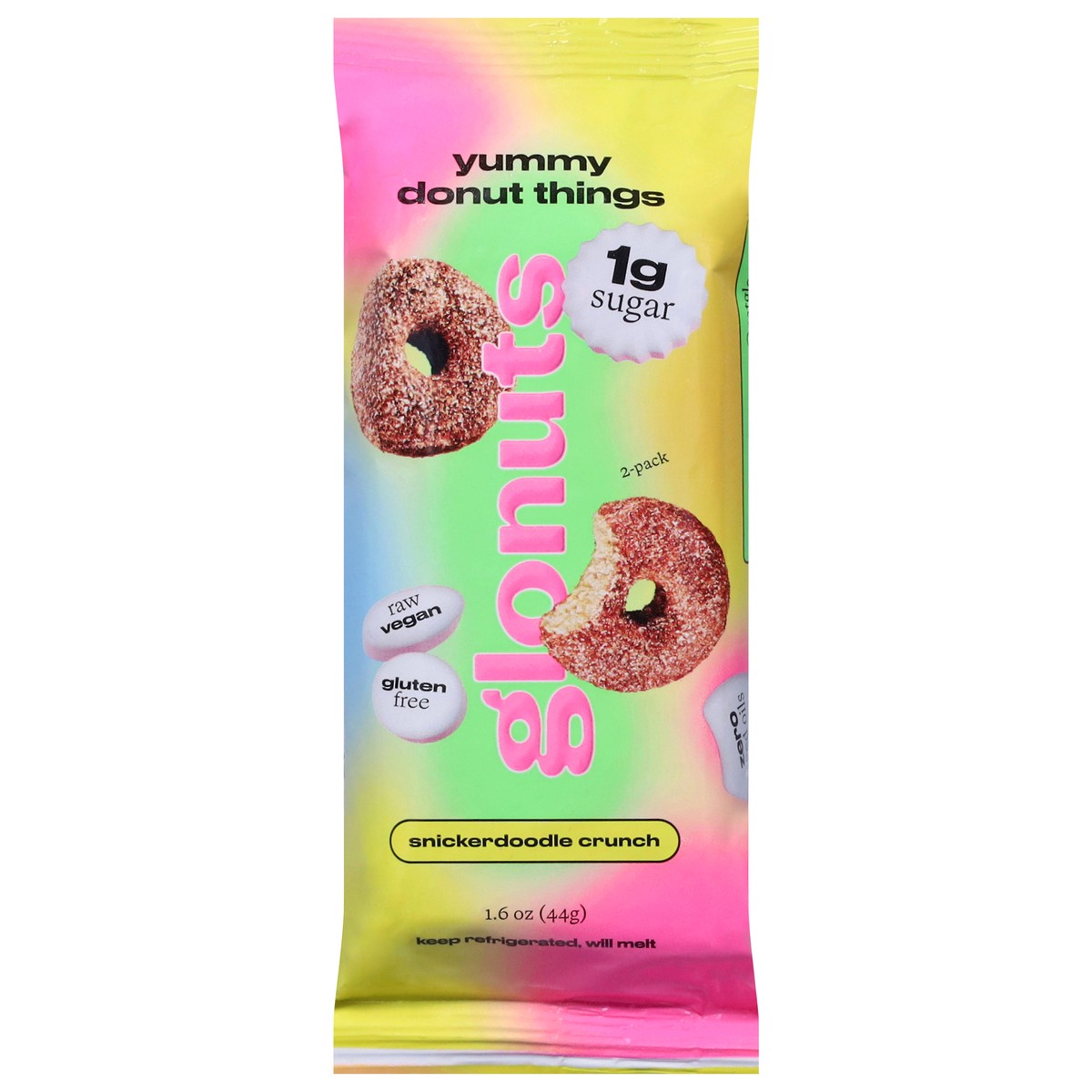 slide 1 of 14, Glonuts Snickerdoodle Crunch Donut 2 ea, 2 ct