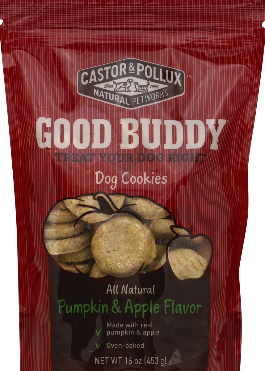 slide 2 of 2, Castor & Pollux Good Buddy Dog Treat - Cookies Pumpkin & Apple Flavor - 16 oz Bag, 16 oz