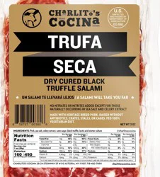 Charlito's Cocina Trufa Seca Dry Cured Black Truffle Salami