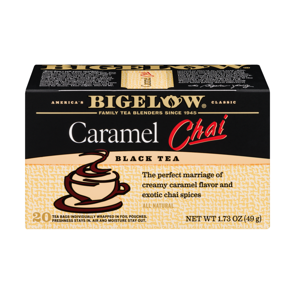 slide 1 of 5, Bigelow Caramel Chai Black Tea Blend, 20 ct; 1.73 oz