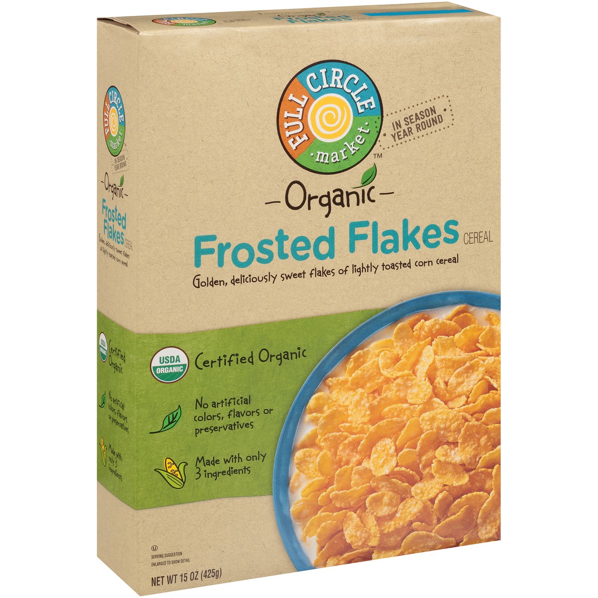 slide 4 of 9, Full Circle Market Frosted Flakes Cereal, 15 oz