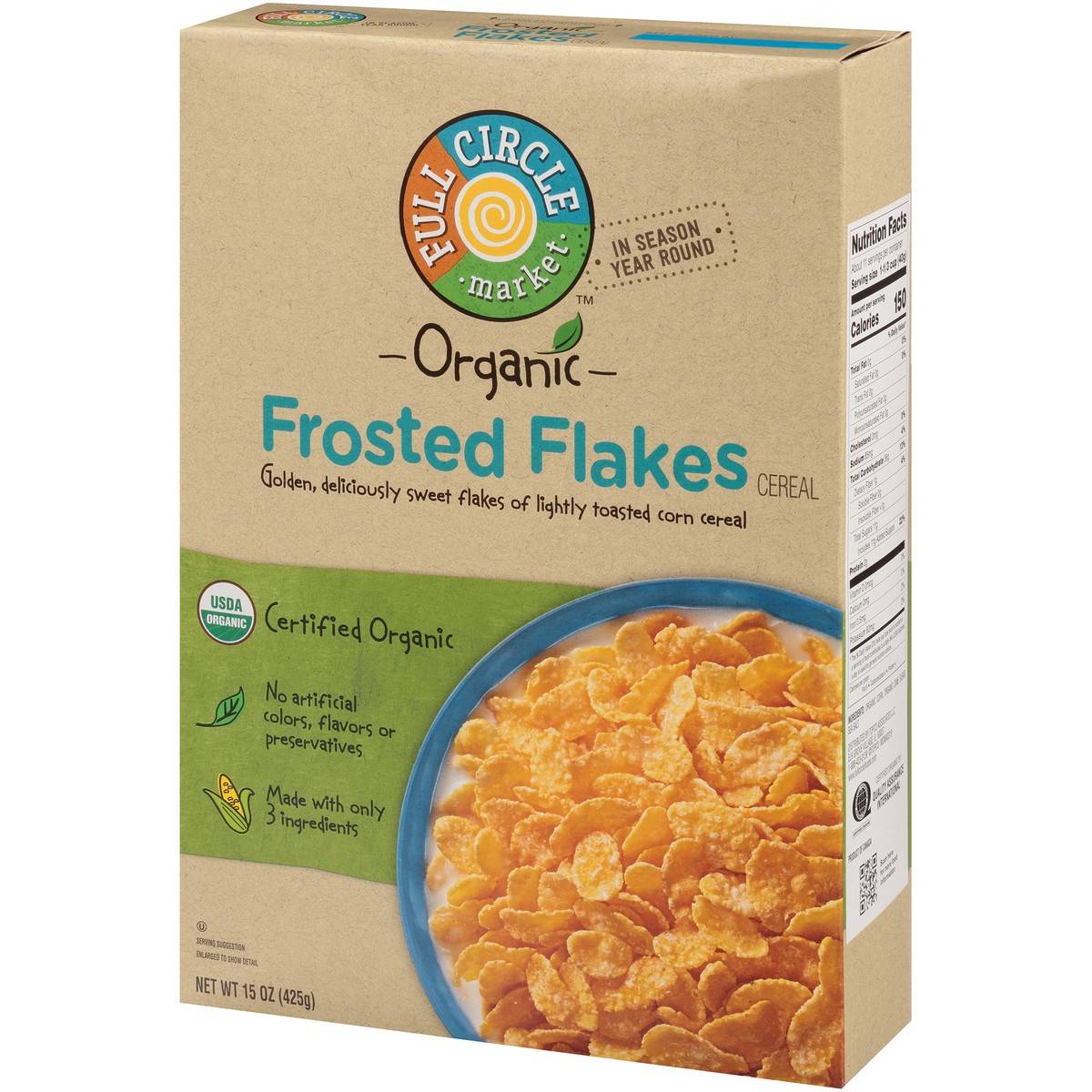 slide 8 of 9, Full Circle Market Frosted Flakes Cereal, 15 oz