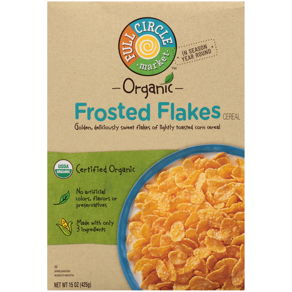 slide 7 of 9, Full Circle Market Frosted Flakes Cereal, 15 oz