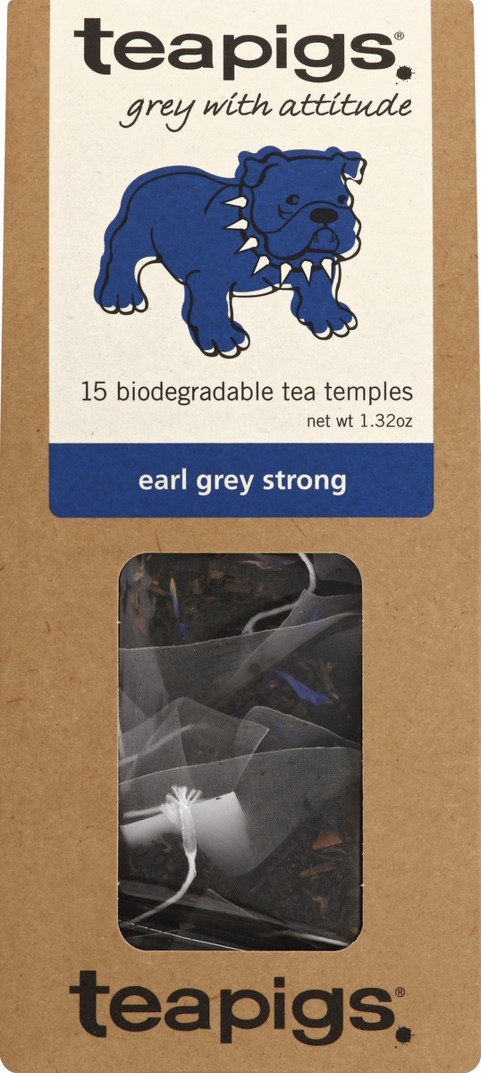 slide 2 of 4, teapigs Tea Temple Earl Gray Strong Black Tea 15 ea, 15 ct