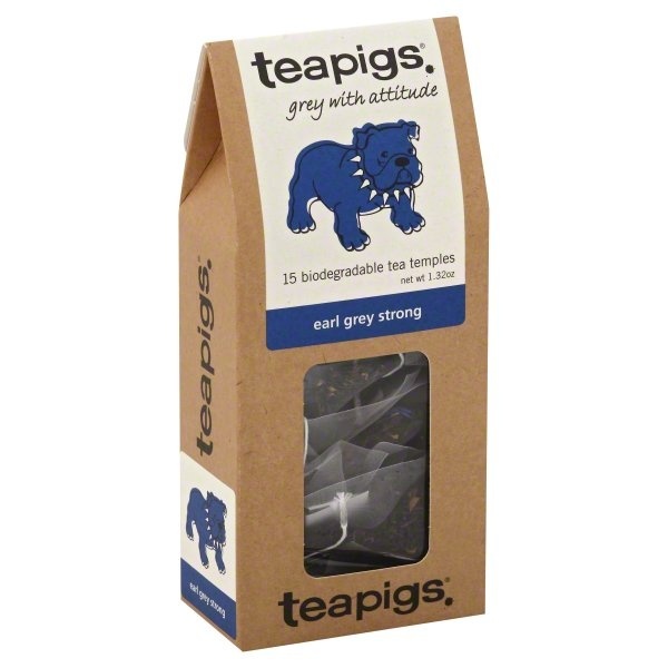 slide 1 of 4, teapigs Earl Grey Strong Tea Bags, 15 ct