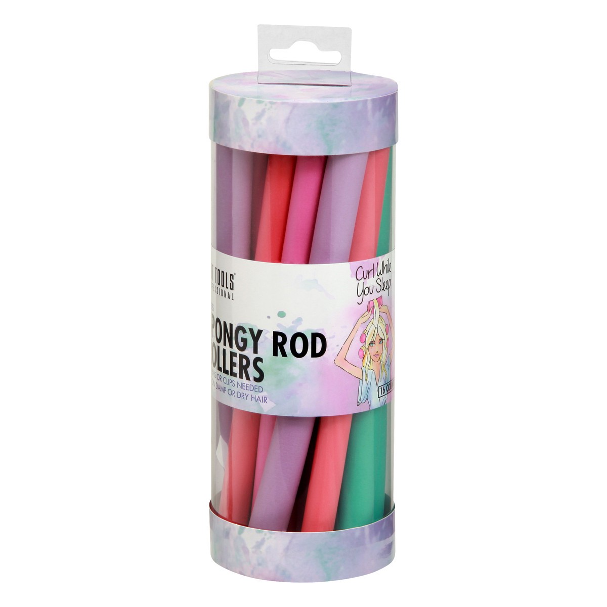 slide 3 of 8, Hot Tools Spongy Rod Rollers, 16 ct