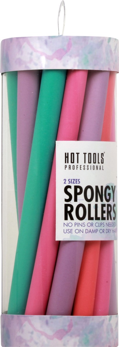 slide 5 of 8, Hot Tools Spongy Rod Rollers, 16 ct