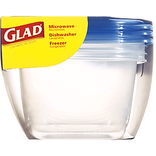 slide 3 of 4, Glad Deep Dish Food Storage Containers, 3 ct; 64 oz