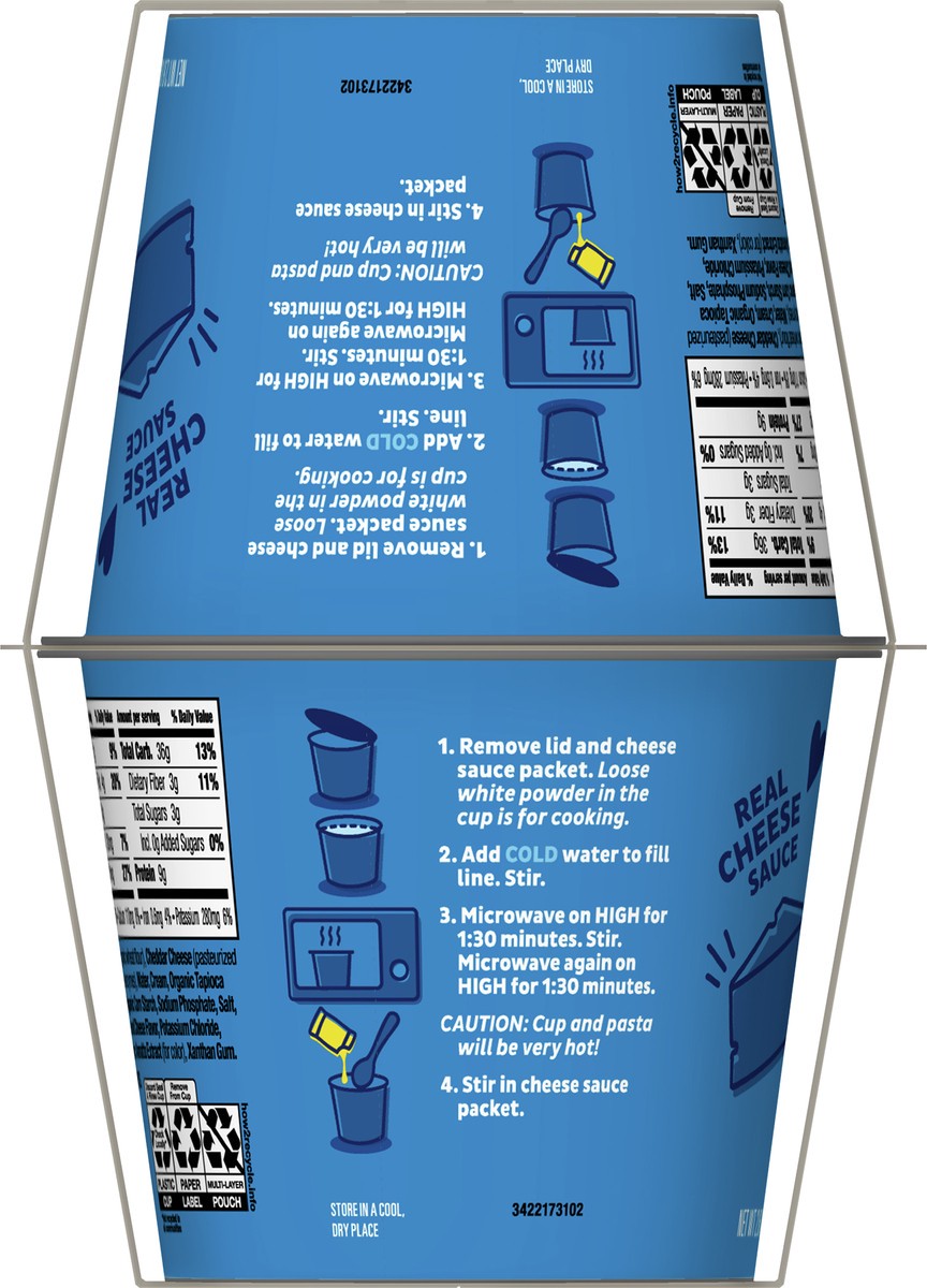 slide 3 of 9, Annie's Classic Cheddar Deluxe Rich and Creamy Mac and Cheese with Organic Pasta, Made with Real Cheese, Dinner Side or Snacks, 4 Cups, 10.4 oz, 4 ct