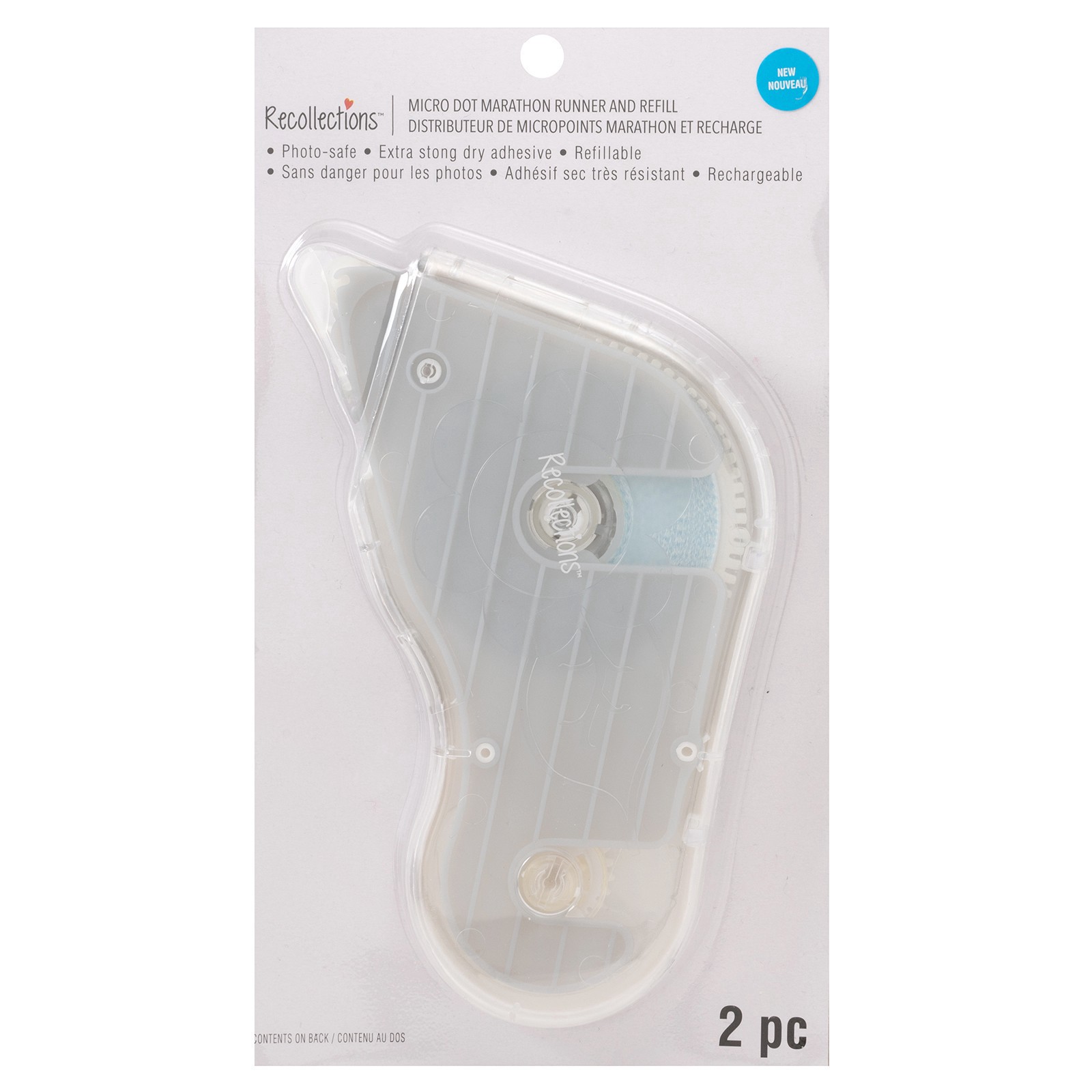 slide 4 of 4, Micro Dot Marathon Runner & Refill Set By Recollections, 33 yd x 0.315 in