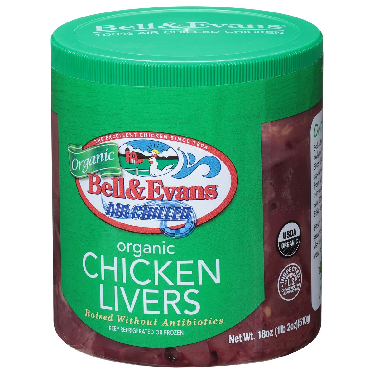 slide 2 of 9, Bell & Evans B&E Chicken Livers, 18 oz