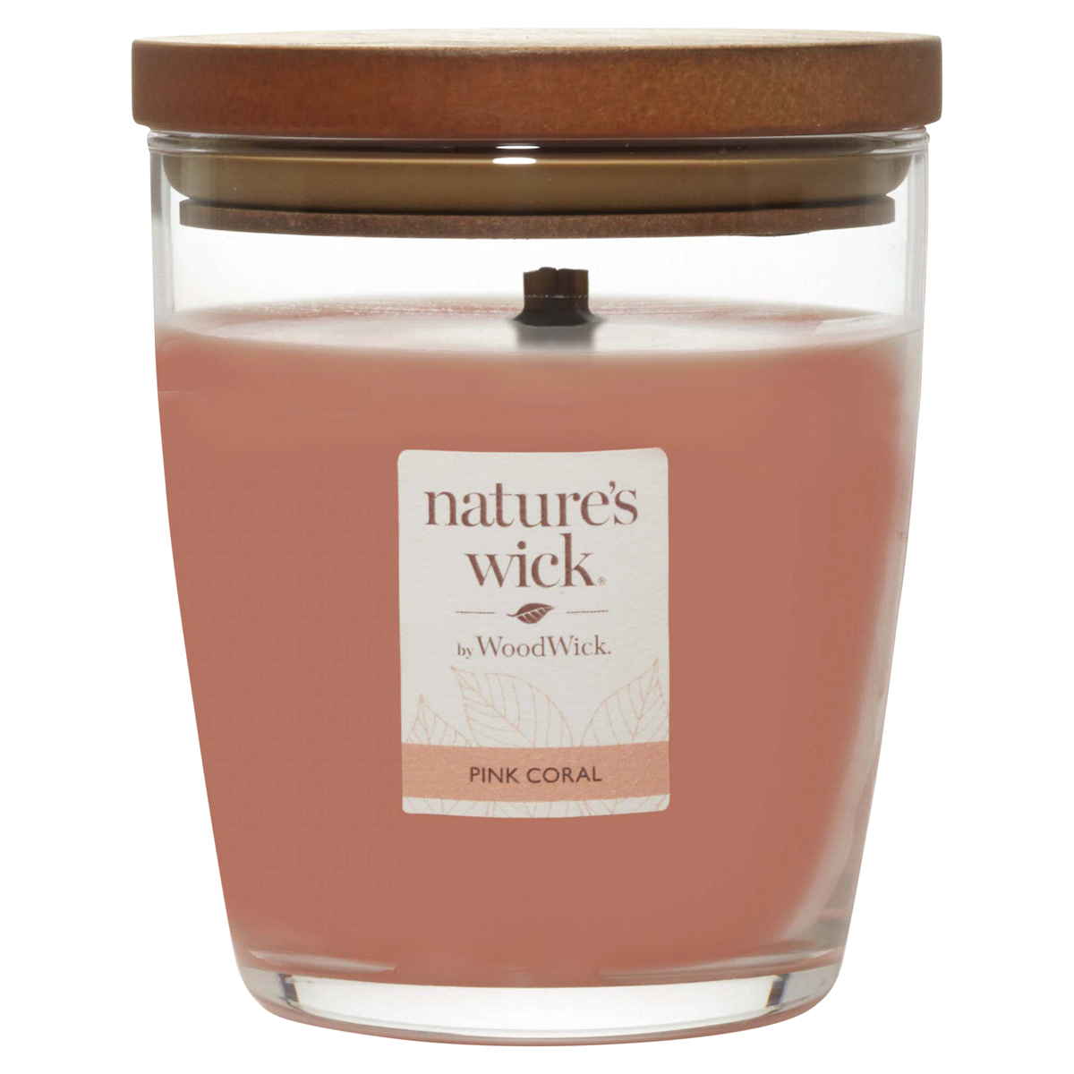 slide 1 of 1, Woodwick Nature's Wick Pink Coral Jar Candle, 10 oz