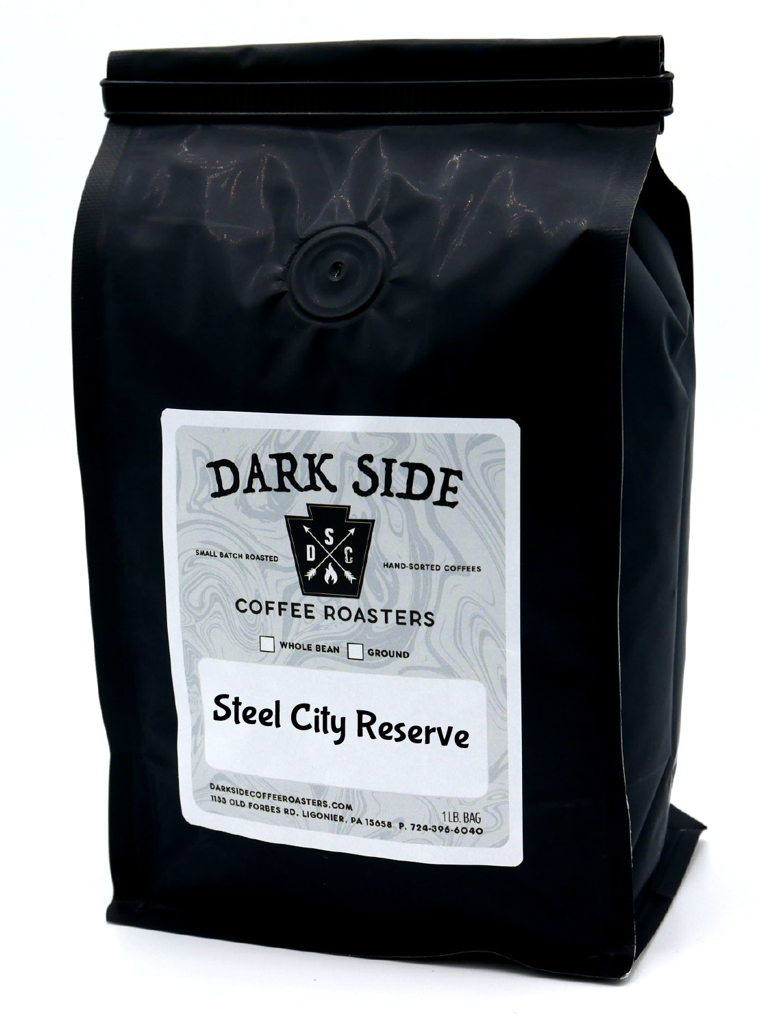 slide 1 of 1, Dark Side Coffee Roasters Steel City Reserve (Whole Bean)- 1 lb, 1 lb