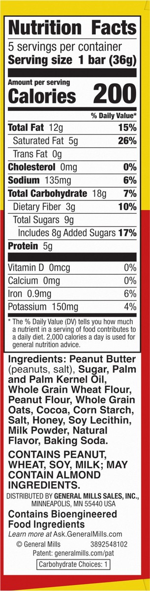 slide 10 of 15, Nature Valley Wafer Bars, Peanut Butter Chocolate, 5 Bars, 6.5 OZ, 5 ct