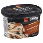 slide 1 of 1, Harris Teeter Premium Ice Cream - Turtle Pecan Swirl, 48 oz