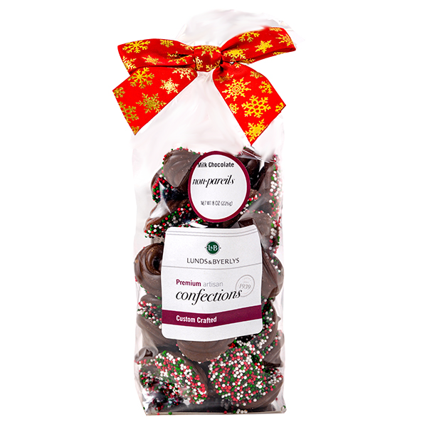 slide 1 of 1, L&B Holiday Milk Chocolate Nonpareils Candies - 8 oz, 8 oz