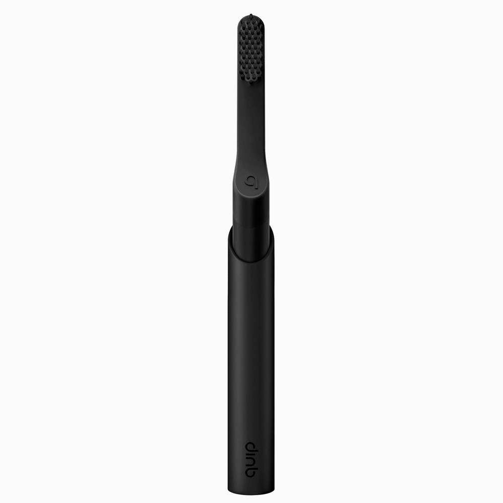 slide 12 of 20, quip Metal Smart Electric Toothbrush Starter Kit Minute Timer, Bluetooth, Free App + Travel Case - All-Black - 2pk, 2 ct