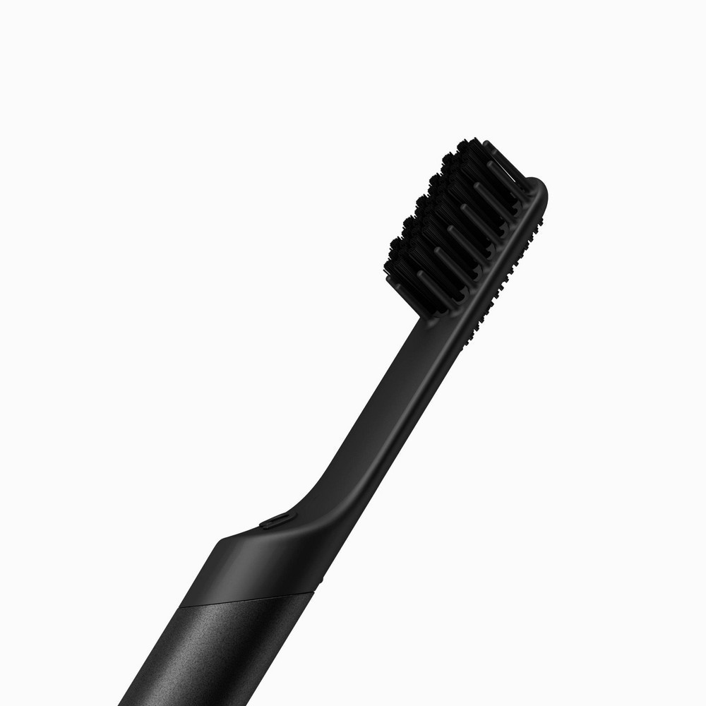 slide 5 of 20, quip Metal Smart Electric Toothbrush Starter Kit Minute Timer, Bluetooth, Free App + Travel Case - All-Black - 2pk, 2 ct
