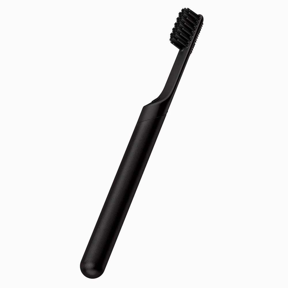 slide 9 of 20, quip Metal Smart Electric Toothbrush Starter Kit Minute Timer, Bluetooth, Free App + Travel Case - All-Black - 2pk, 2 ct