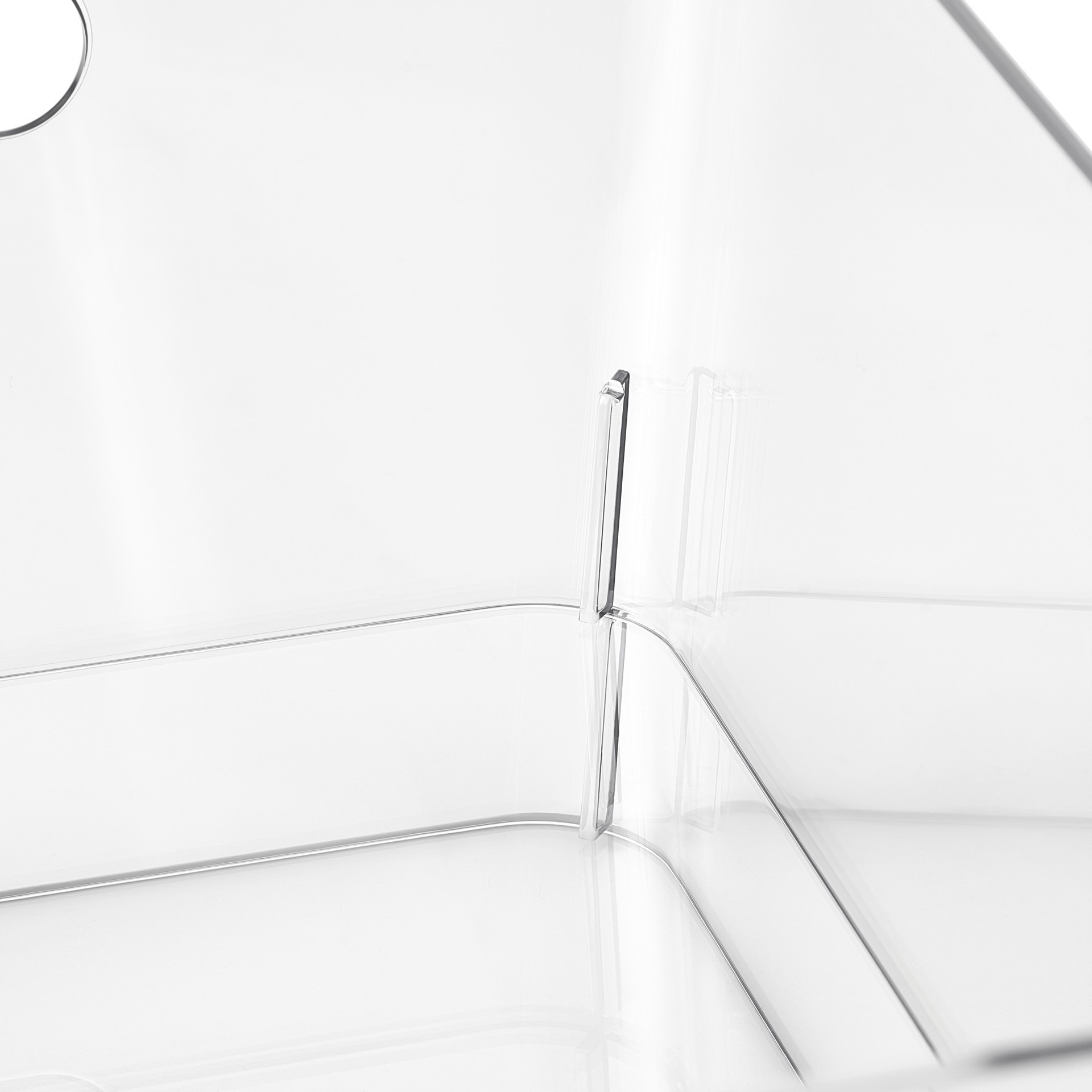 slide 4 of 4, Extra Large Clear Open Storage Bin By Simply Tidy, 14 in x 12 in x 7 in