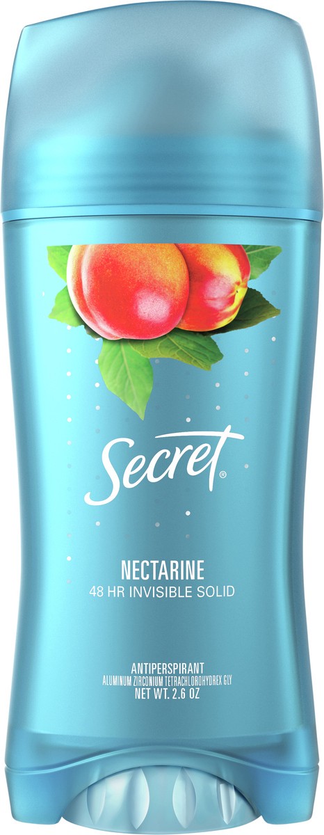 slide 2 of 3, Secret Fresh Antiperspirant and Deodorant Invisible Solid, Nectarine, 2.6 Oz., 2.6 oz