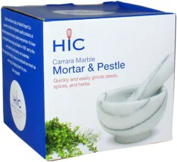 Mortar & Pestle Marble (Bx)