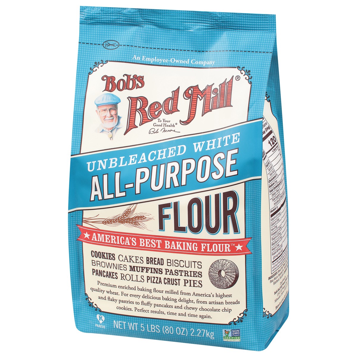 slide 3 of 9, Bob's Red Mill All-Purpose White Unbleached Flour 5 lb, 5 lb