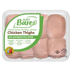 Just BARE Brand Boneless Skinless Chicken Thighs