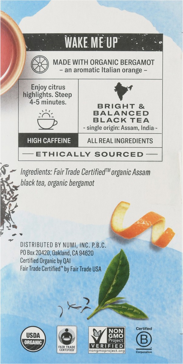 slide 4 of 9, Numi Organic Aged Earl Grey Black Tea Bags 18 ea, 18 ct