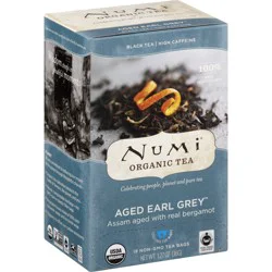 Numi Organic Aged Earl Grey Black Tea Bags 18 ea