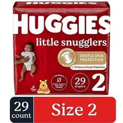 Huggies Little Snugglers Size 2 Baby Diapers - 29 Count