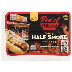 Ben's Chili Bowl Half Smoke Spicy Sausage 1 lb