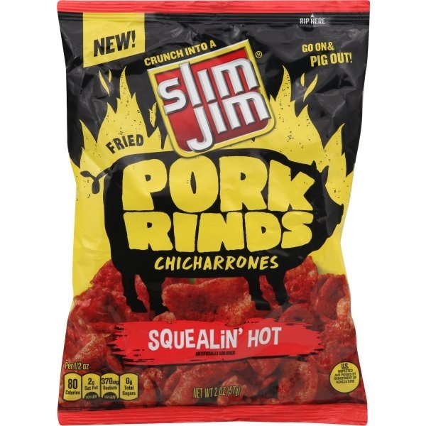 slide 1 of 1, Slim Jim Prk Rnd Hot, 2 oz