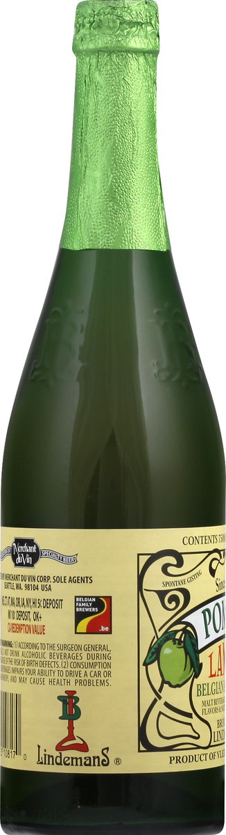 slide 3 of 6, Lindeman's Pomme Lambic 750 ml, 25.4 oz