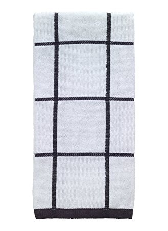 slide 1 of 1, T-fal Charcoal Check Parquet Towel, 1 ct