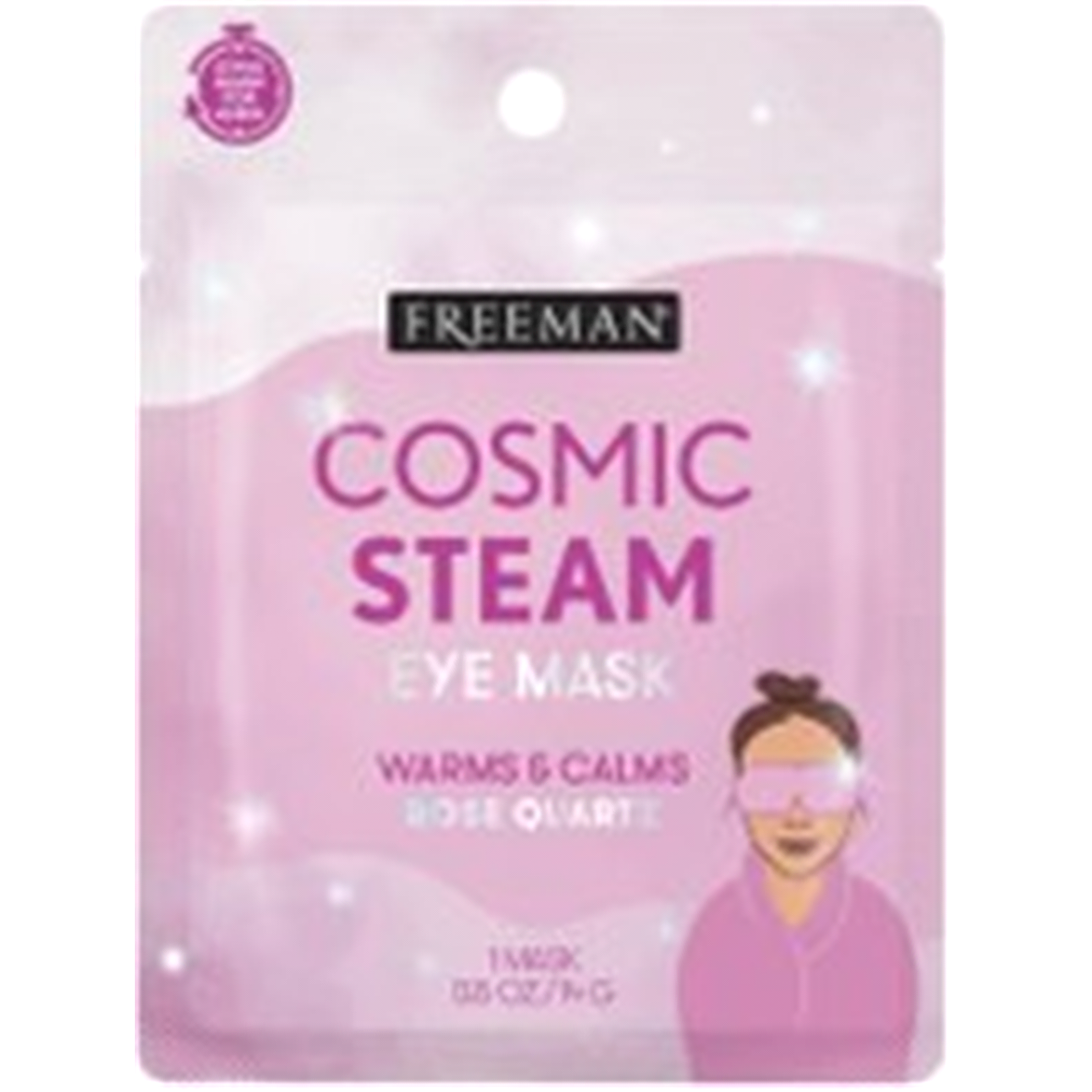 slide 1 of 1, Freeman Cosmic Steam Eye Mask, Rose Quartz, 0.16 fl oz