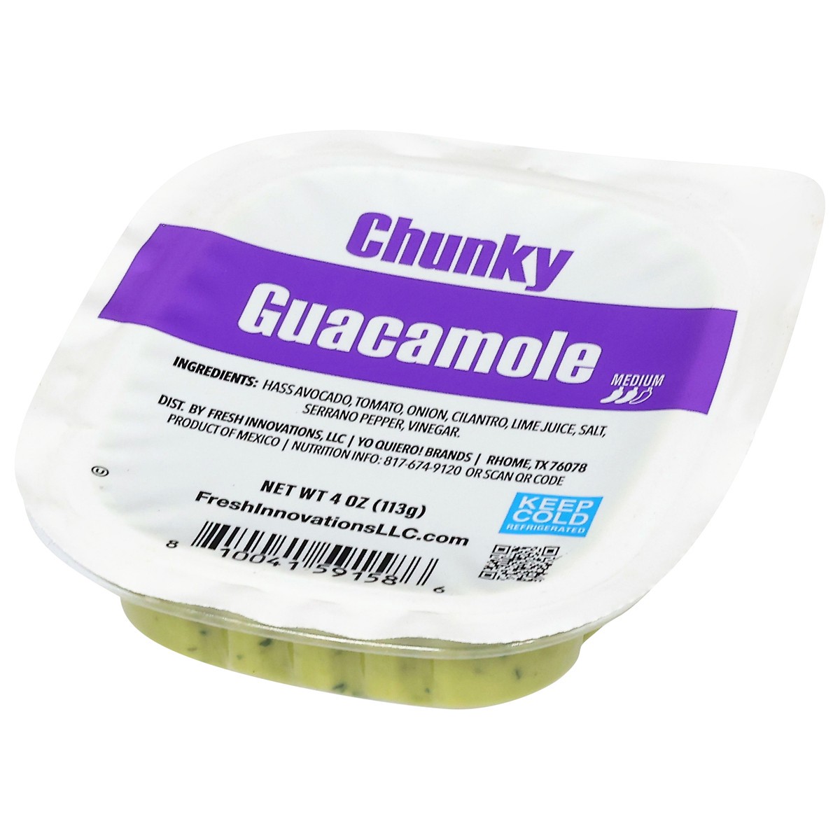slide 11 of 13, ¡Yo Quiero! Medium Chunky Guacamole 4 oz, 4 oz