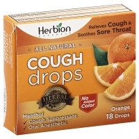 slide 1 of 1, Herbion Naturals Cough Drops Orange, 18 ct